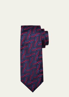 Charvet Men's Vine Jacquard Silk Tie