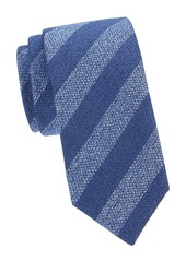 Charvet Diagonal Stripe Silk & Wool Tie