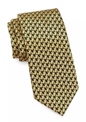 Charvet Houndstooth Silk Jacquard Tie