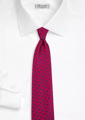 Charvet Neat Multi-Stripe Silk Tie