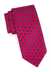 Charvet Neat Multi-Stripe Silk Tie