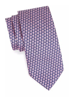 Charvet Sailboat Silk Jacquard Tie