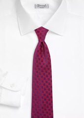Charvet Shaded Cube Silk Jacquard Tie