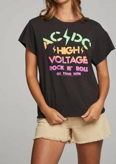 Chaser Ac/dc High Voltage Tee In Black