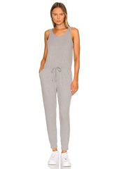Chaser Cozy Rib Low Back Tank Jumpsuit