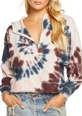 CHASER Distressed Tie Dyed Hoodie