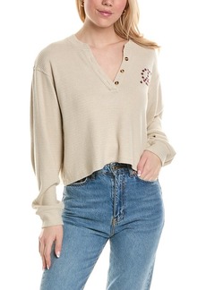 Chaser Lady Bug Peace Thermal Henley