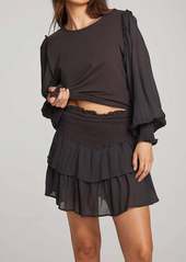 Chaser Clyde Mini Skirt In Black