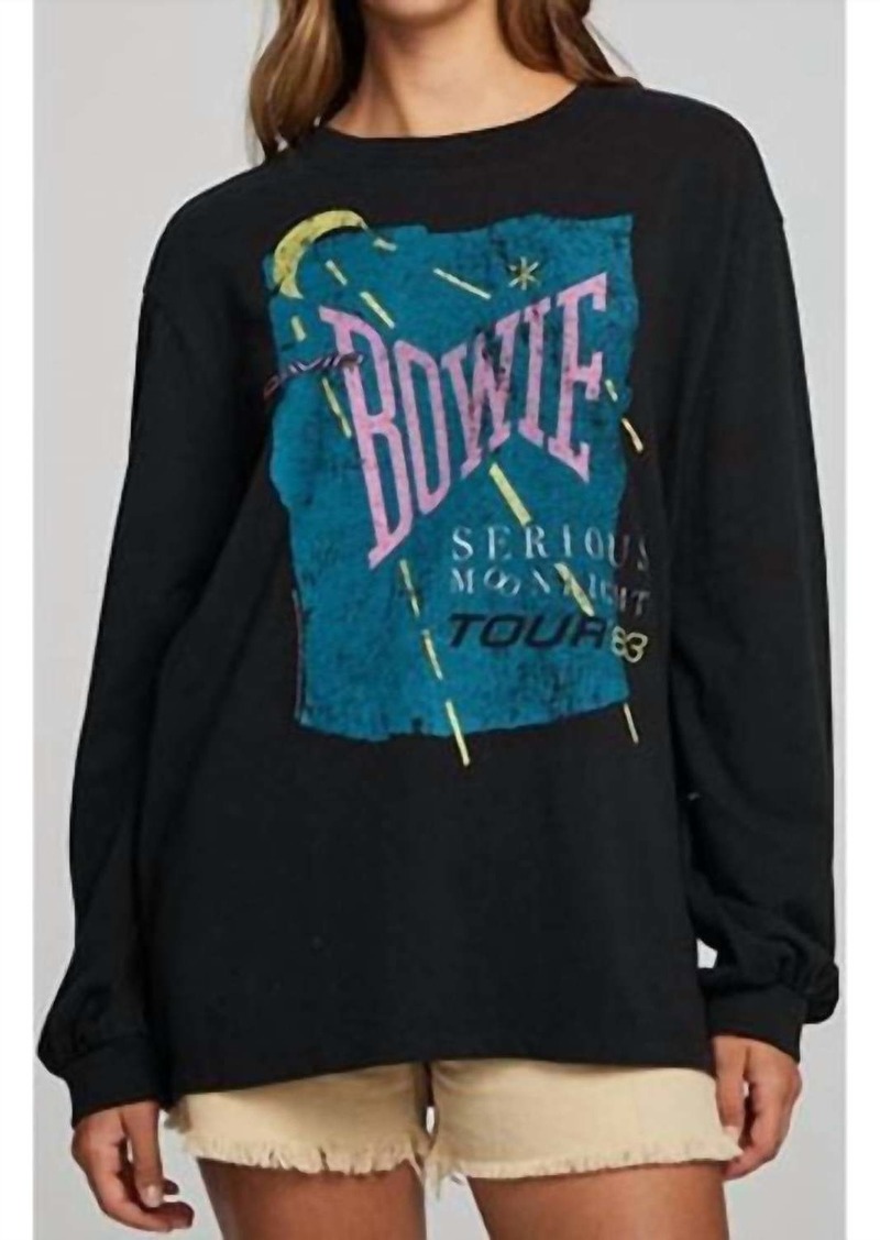 Chaser David Bowie Long Sleeve Shirt In Black