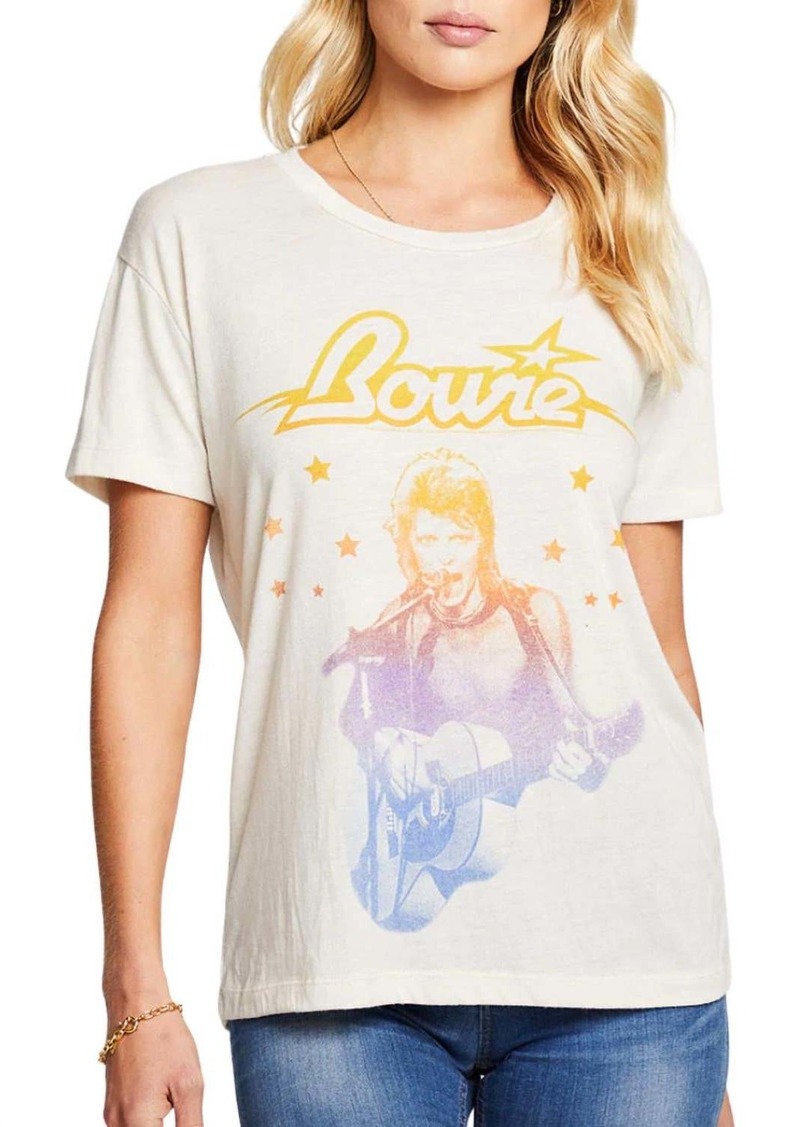 Chaser David Bowie Superstar Tee In Au Lait