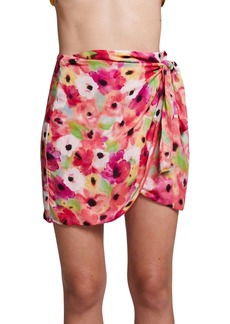 Chaser Elena Mini Skirt In Poppy Floral