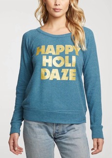 Chaser Happy Holidaze Pullover In Flora