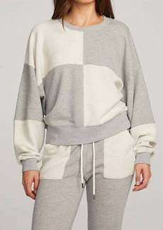 Chaser Marie Pullover In Heather Grey