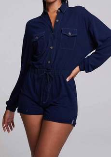 Chaser Nocelle French Jumpsuit In Blue