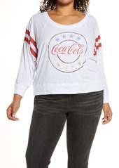 Plus Size Women's Chaser Coca Cola Classic Long Sleeve Graphic Tee