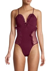 Chaser Ruffle-Trim One-Piece Swimsuit