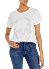 Chaser Skull Womens Crewneck Short Sleeve Graphic T-Shirt