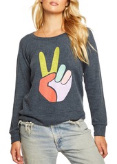 Chaser Bliss Peace Graphic Sweatshirt in Avalon at Nordstrom