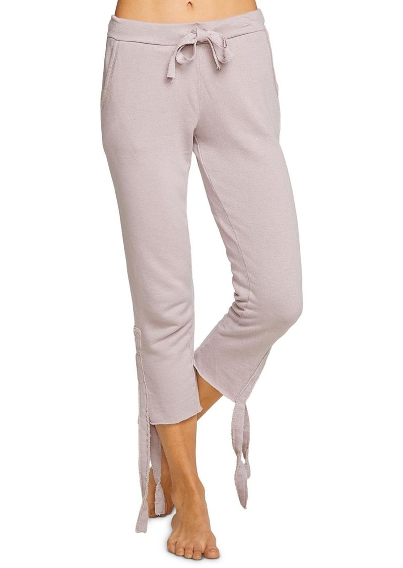 Chaser Womens Crop Side Tie Jogger Pants