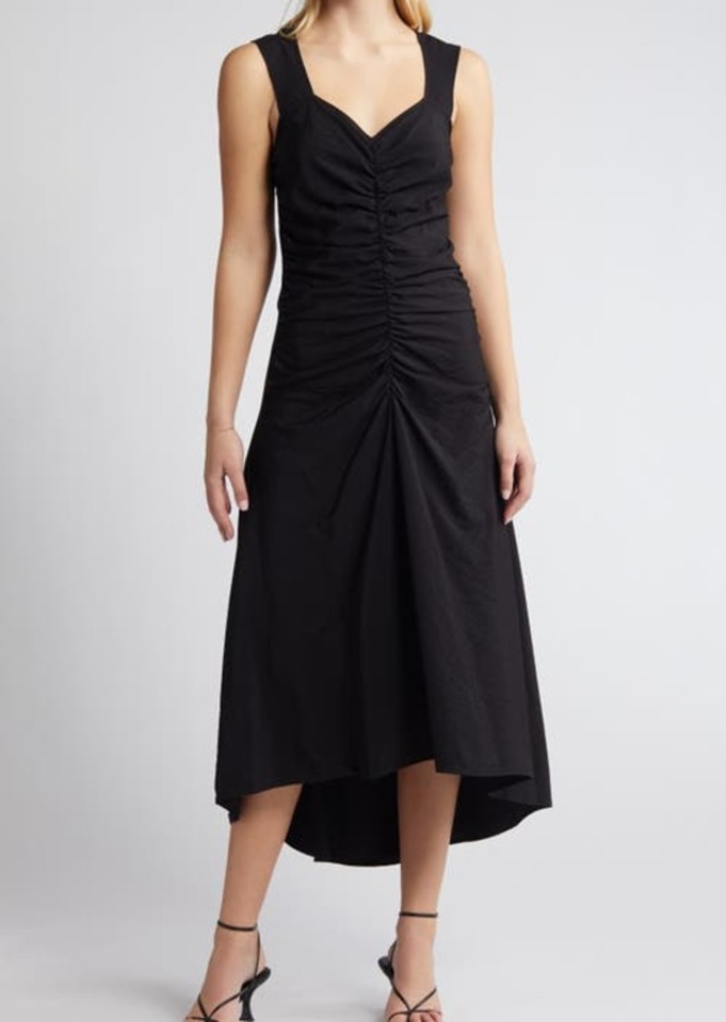 Chelsea28 Ruched High-Low Midi Dress