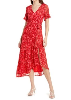 Chelsea28 Wrap Maxi Dress in Red Chinoise Floral at Nordstrom