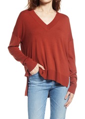 Chelsea28 Oversize V-Neck High/Low Sweater