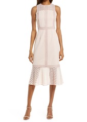 Chelsea28 Mix Lace Sheath Dress in Pink Smoke at Nordstrom