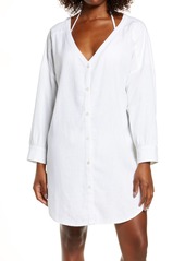 Women's Chelsea28 Oversize Linen Blend Cover-Up Shirt