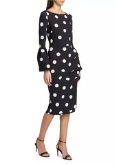 Chiara Boni La Petite Robe Addax Polka Dot Cocktail Dress