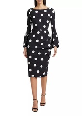 Chiara Boni La Petite Robe Addax Polka Dot Cocktail Dress