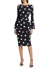 Chiara Boni La Petite Robe Addax Polka Dot Cocktail Dress