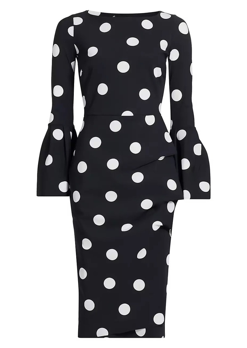 Chiara Boni La Petite Robe Addax Polka Dot Cocktail Dress