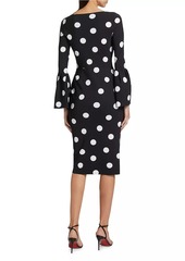 Chiara Boni La Petite Robe Addax Polka Dot Cocktail Dress