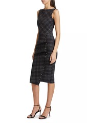 Chiara Boni La Petite Robe Adlia Plaid Cocktail Dress