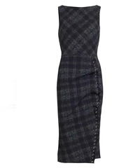 Chiara Boni La Petite Robe Adlia Plaid Cocktail Dress