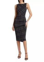 Chiara Boni La Petite Robe Adlia Plaid Cocktail Dress