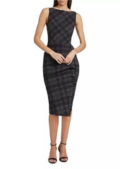 Chiara Boni La Petite Robe Adlia Plaid Cocktail Dress