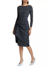 Chiara Boni La Petite Robe Alula Check Knotted Sheath Dress