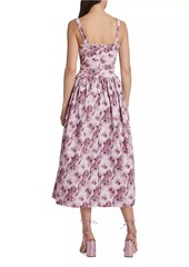 Chiara Boni La Petite Robe Arik Floral Tie Midi-Dress