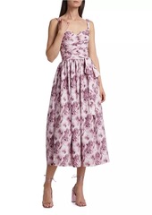 Chiara Boni La Petite Robe Arik Floral Tie Midi-Dress