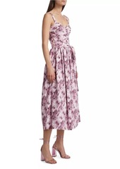 Chiara Boni La Petite Robe Arik Floral Tie Midi-Dress