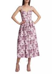 Chiara Boni La Petite Robe Arik Floral Tie Midi-Dress