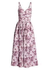 Chiara Boni La Petite Robe Arik Floral Tie Midi-Dress