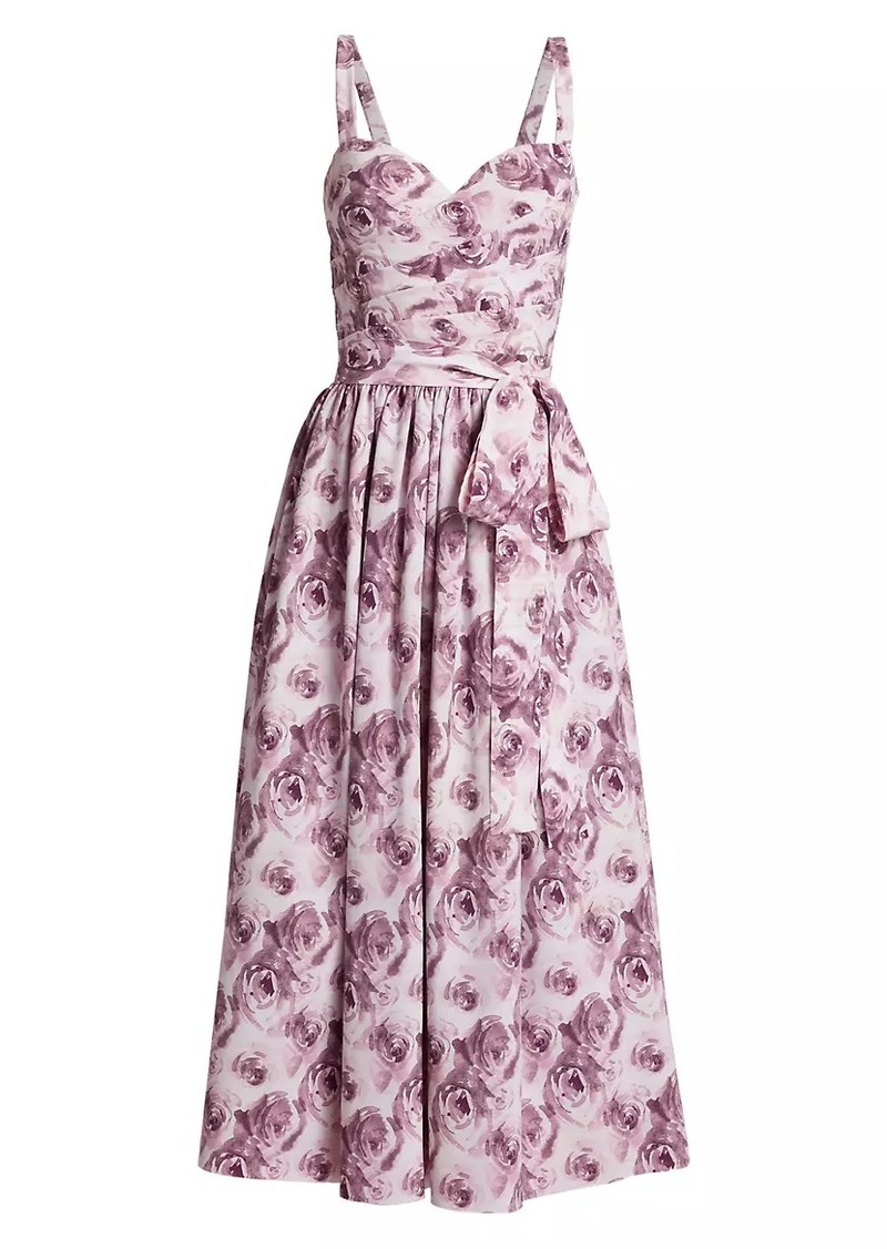 Chiara Boni La Petite Robe Arik Floral Tie Midi-Dress