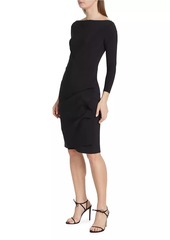 Chiara Boni La Petite Robe Cassandre Wrap-Effect Boatneck Dress