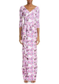 Chiara Boni La Petite Robe Gangshyi Sje Floral Print Gown