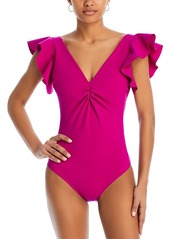 Chiara Boni La Petite Robe Walid Ruched One Piece Swimsuit