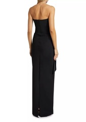 Chiara Boni La Petite Robe Chrysshui Ra Satin-Jersey Strapless Gown