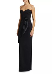 Chiara Boni La Petite Robe Chrysshui Ra Satin-Jersey Strapless Gown