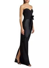 Chiara Boni La Petite Robe Chrysshui Ra Satin-Jersey Strapless Gown